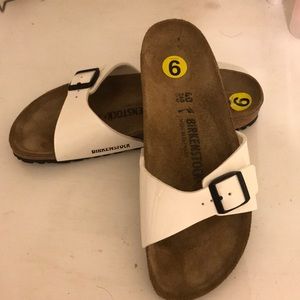 Birkenstock Madrid Patent White Size 40 / 9